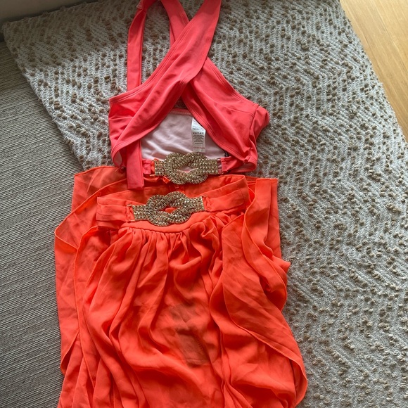 NWT PrettyLittleThing Set Bikini top with Skirt! Coverup set. - Picture 2 of 7